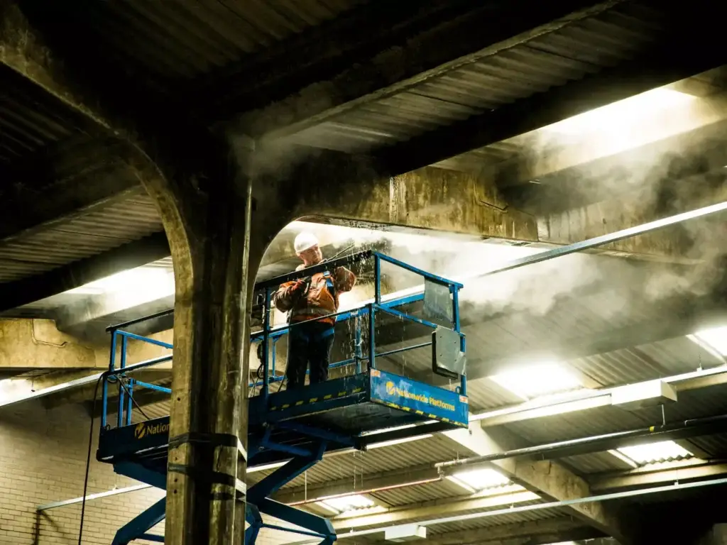 High access cleaning.