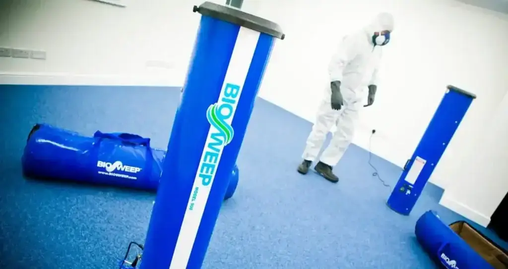 Setting up BioSweep Technology.