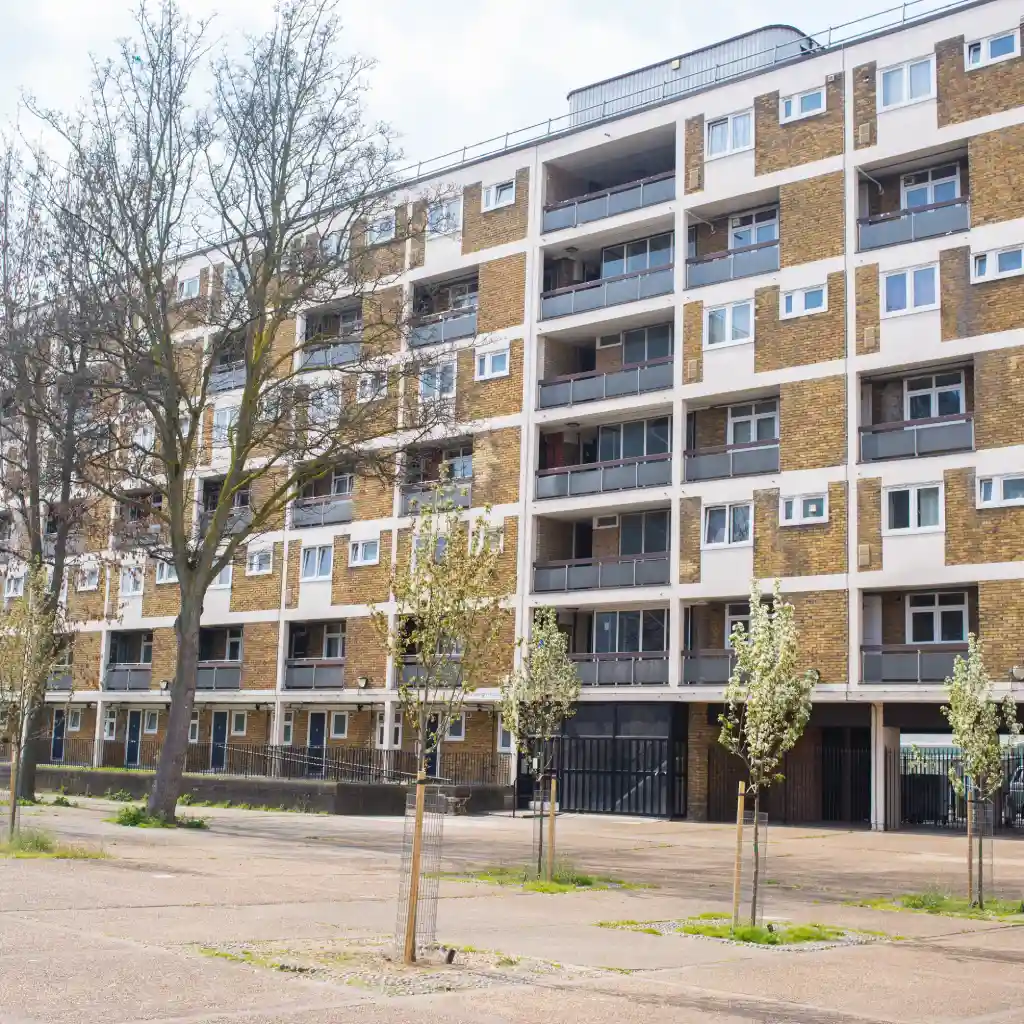 Council flats.