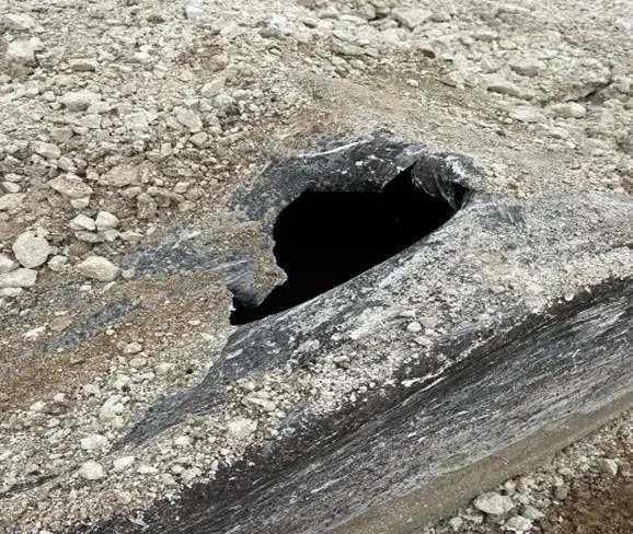 Fuel spill & water contamination on building site