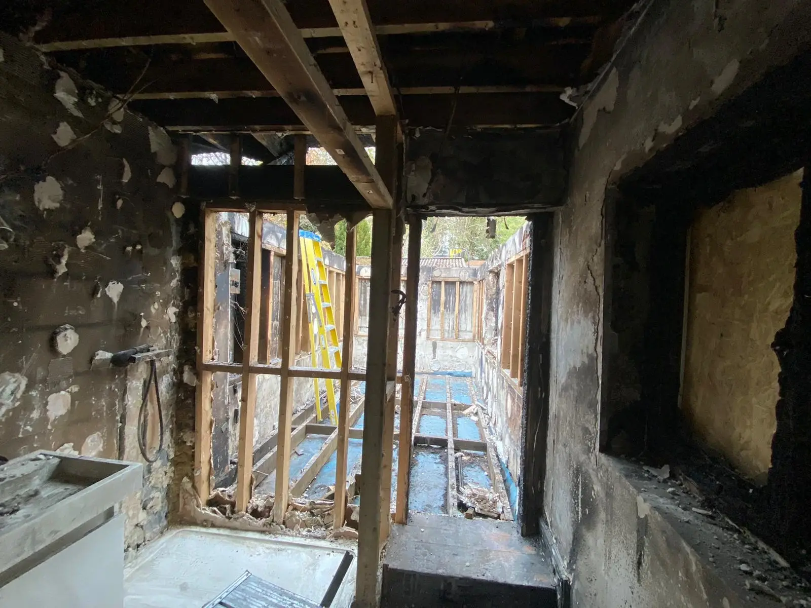 Fire damage cleaning for family home in London