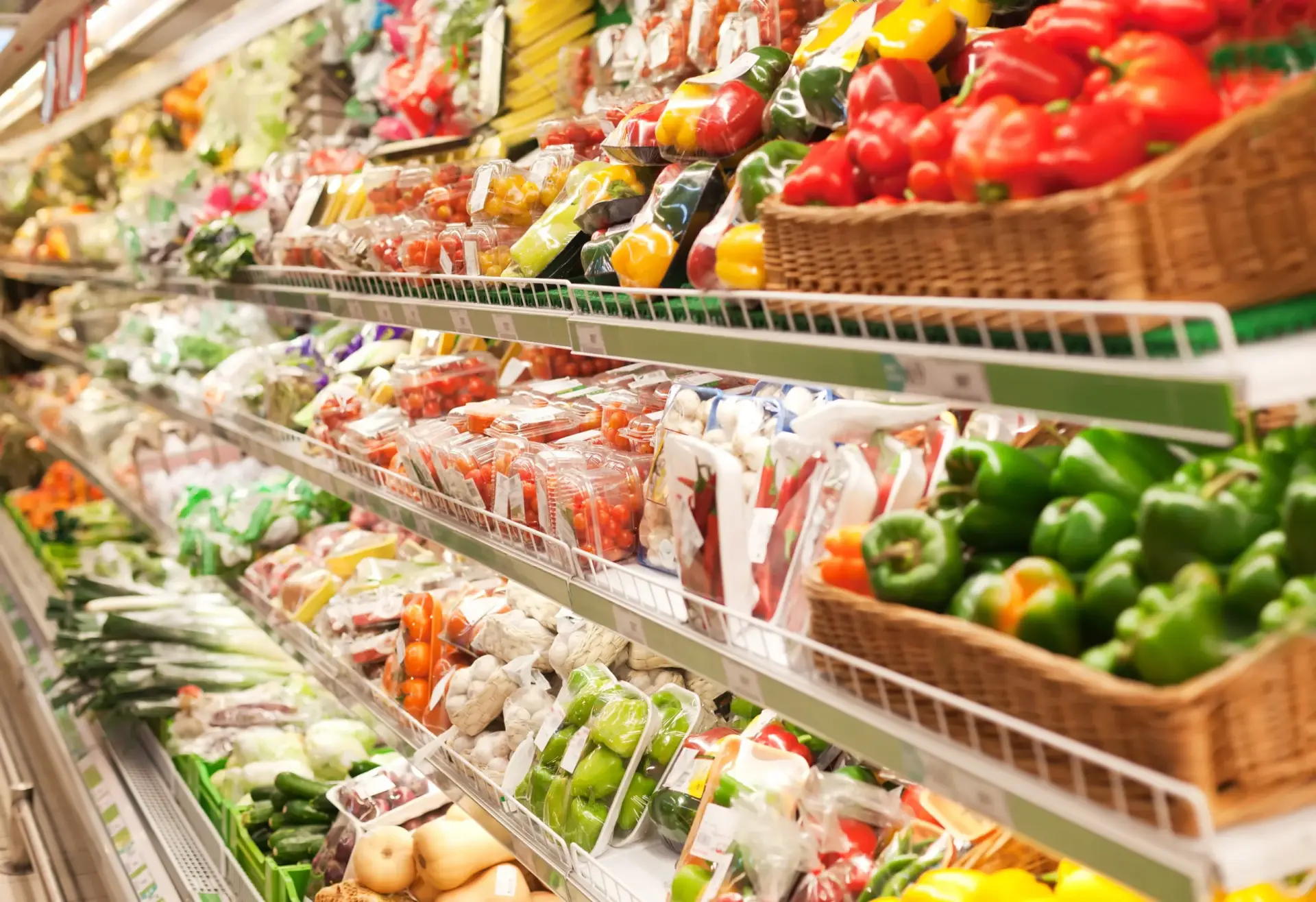 Smoke damage restoration in a supermarket