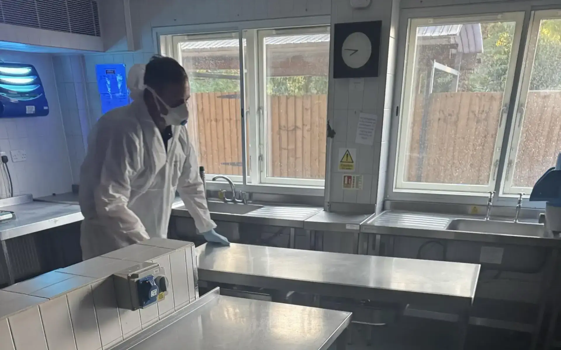 Sewage decontamination at Cambridge care home