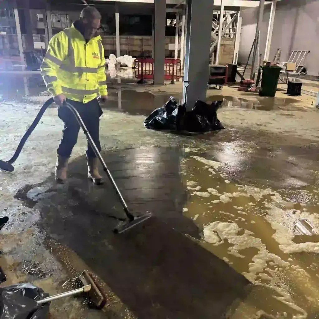 Oil spill remediation in Hove.